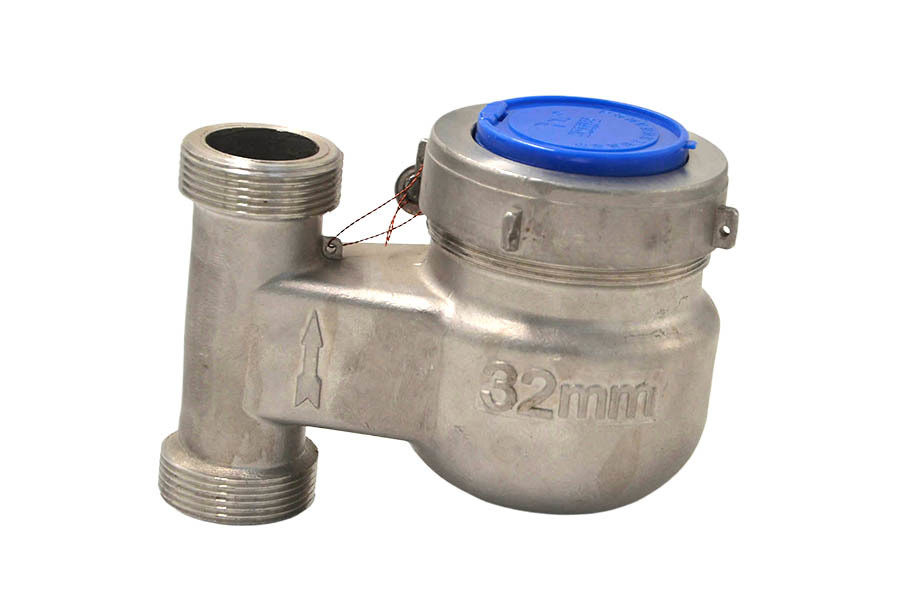 Medidor de agua vertical de acero inoxidable 304