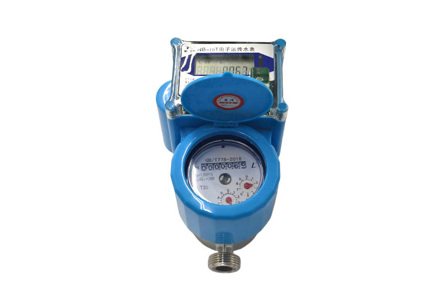 Medidor de agua purificada con tarjeta controlado por válvula de transmisión remota NB
