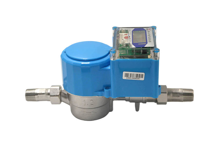 Medidor de agua purificada con tarjeta controlado por válvula de transmisión remota NB