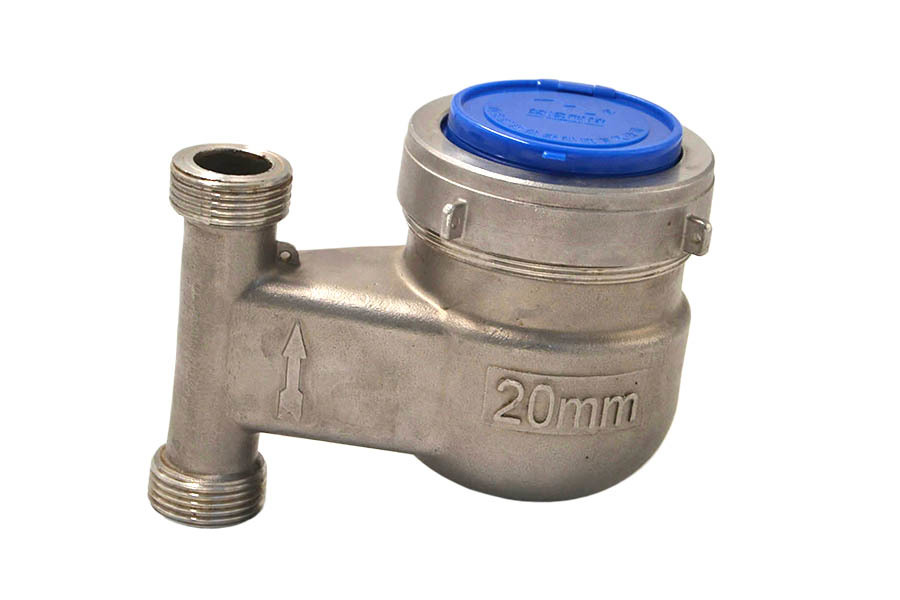 Medidor de agua vertical de acero inoxidable 304