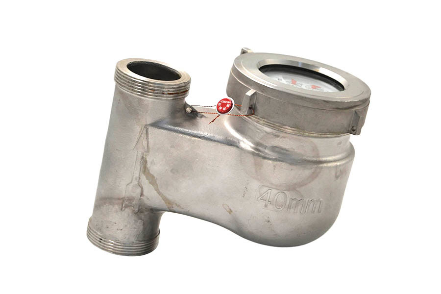 Medidor de agua vertical de acero inoxidable 304