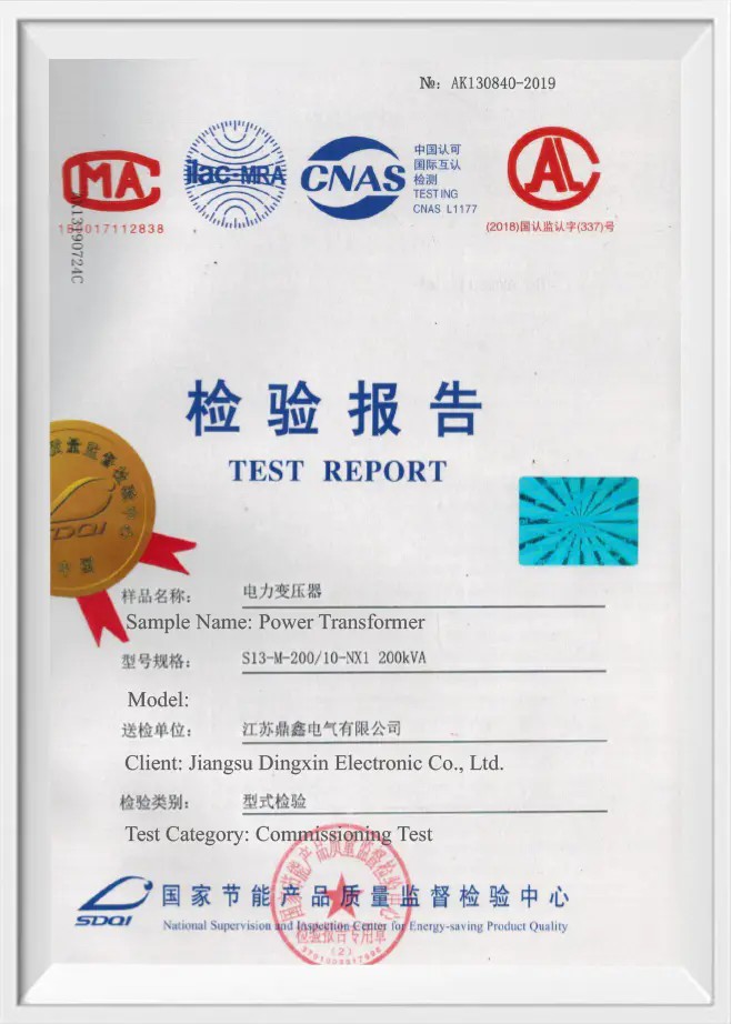 S13-M-200/10-NX1 Type Test Report