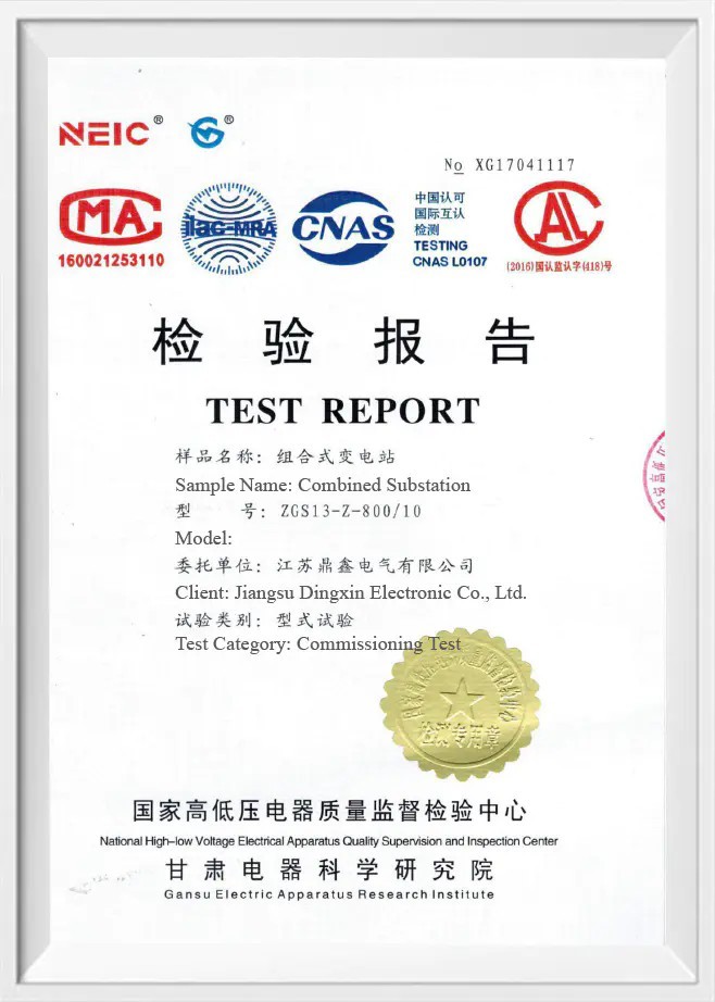 ZGS13-Z-800/10 Test Report