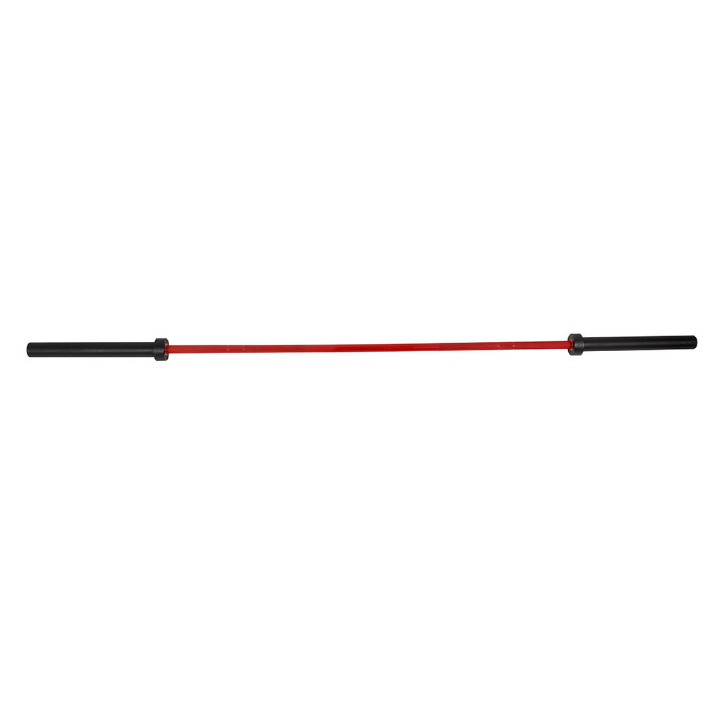 red ceramic barbell bar