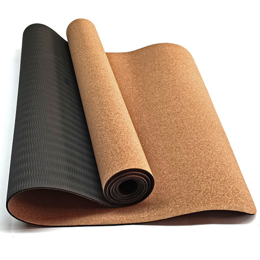 TPE Cork yoga mat