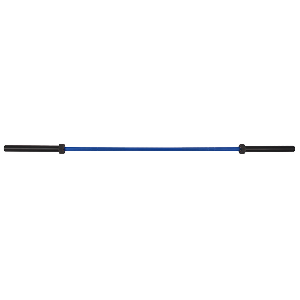 blue ceramic barbell bar
