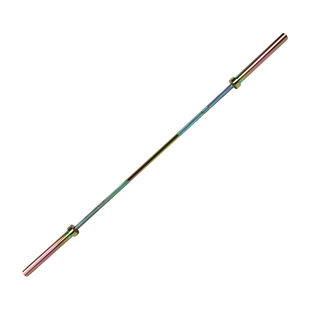Titanium-coated barbell bar