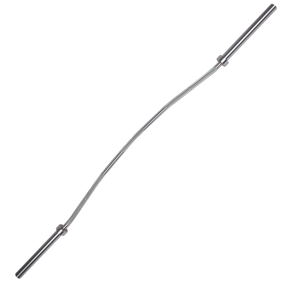 Bow barbell bar
