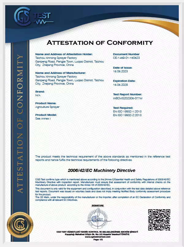 CE Certificate