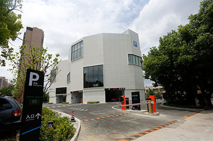 合肥中电科集团38所圆筒型PCS垂直升降类立体车库案例