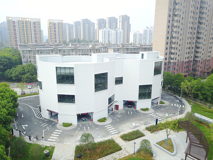 PCS 圆筒型垂直升降类塔式立体车库尺寸及技术参数