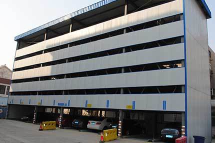 济南城建集团6层升降横移式立体车库案例及立体车库效果图及立体车库图片
