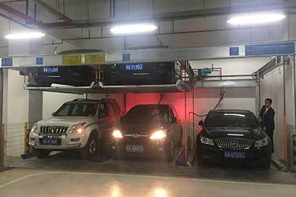 广州南方电网地下2层升降横移式立体车库机械式立体停车设备