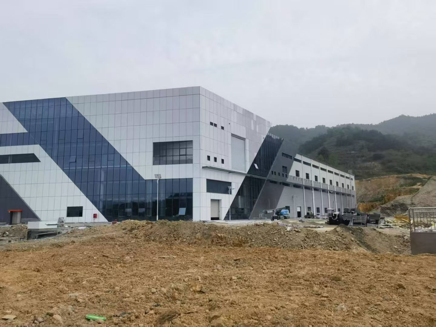 A factory building in the urban area