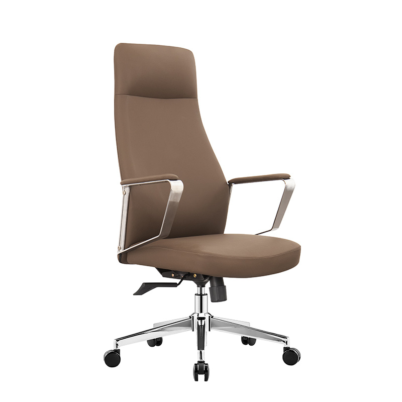 Luxury Swivel Genuine Leather Office Chair For Boss