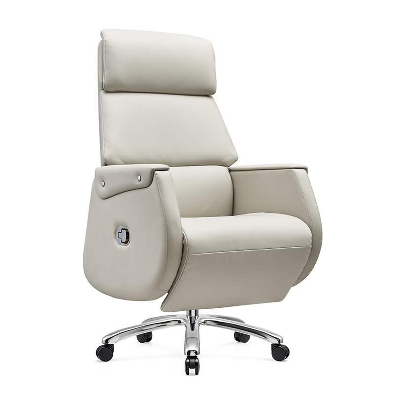 Comfortable Leather Lift Swivel Seat Recliner Office Chair