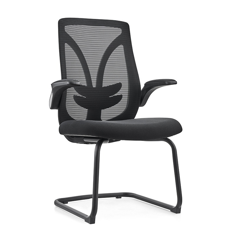 Cheap Black Mid-Back Arm Mesh Office Laptop Chair For Meeting Room