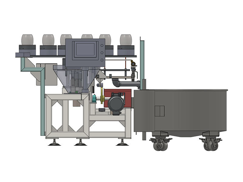 SNY4 inner glaze machine for wine bottles