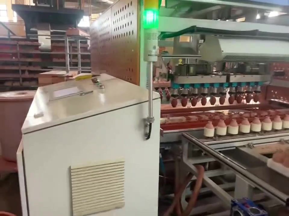 SWY10-Automatic small bottle outer glaze line for wine bottles (Henan Yanshao Ceramics Factory)