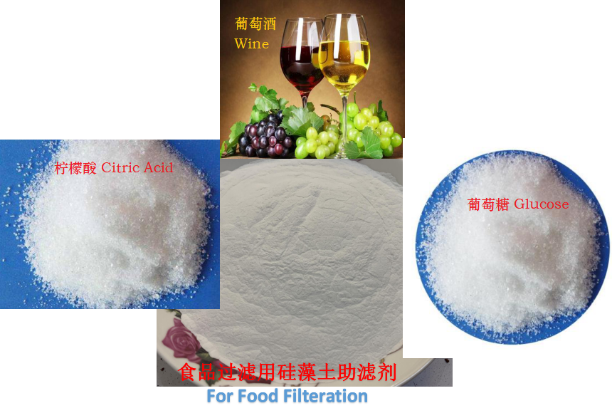 Food-grade diatomaceous earth filter aid