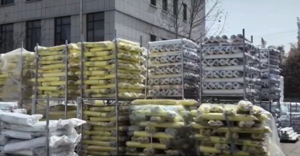 Agricultural plastic film finished product warehouse display