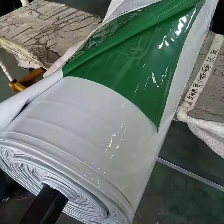 Green and white film