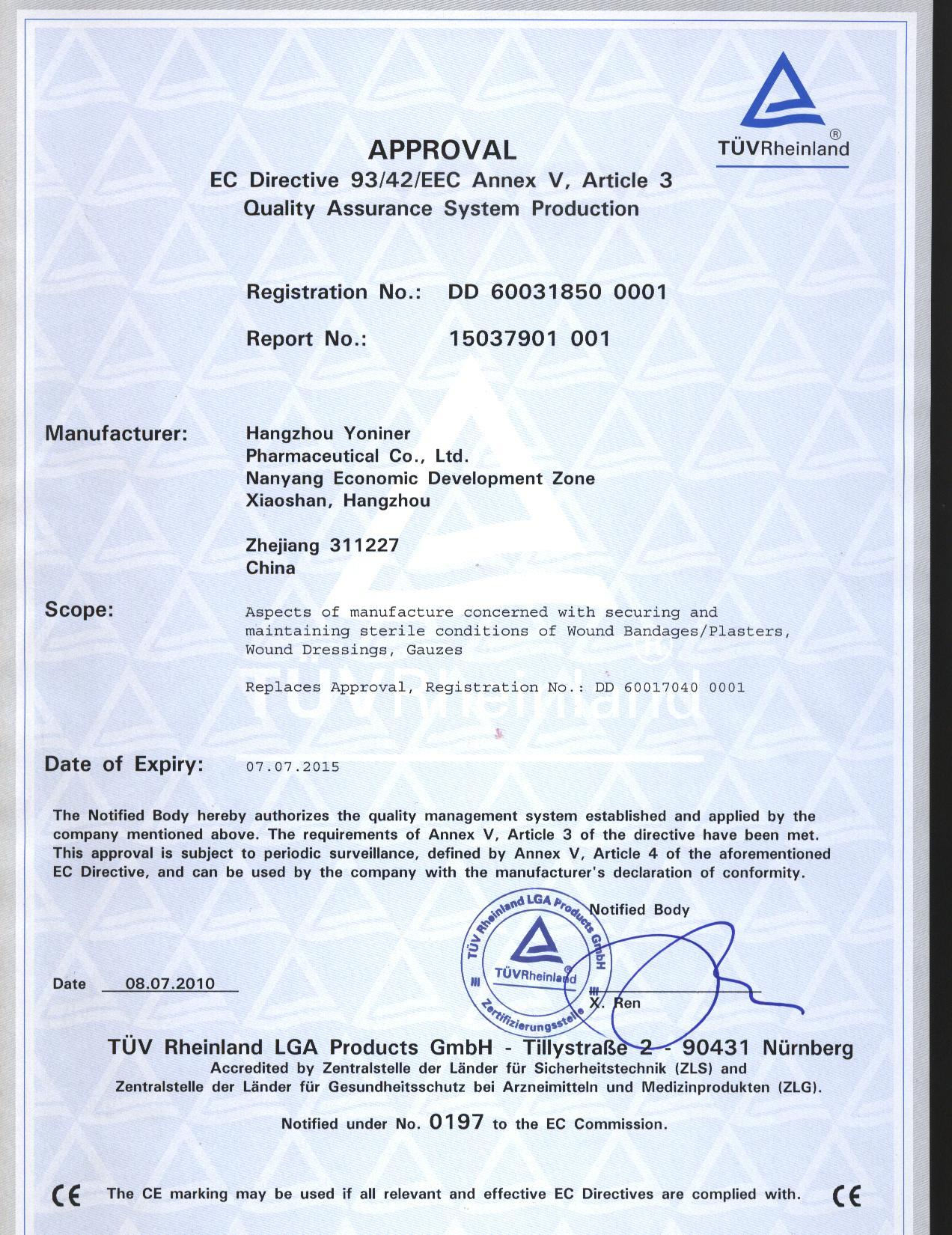 CE certification