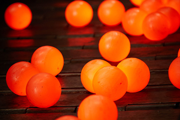 Production of HY forged abrasive balls