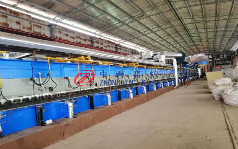 Microcrystalline large plate kiln production line
