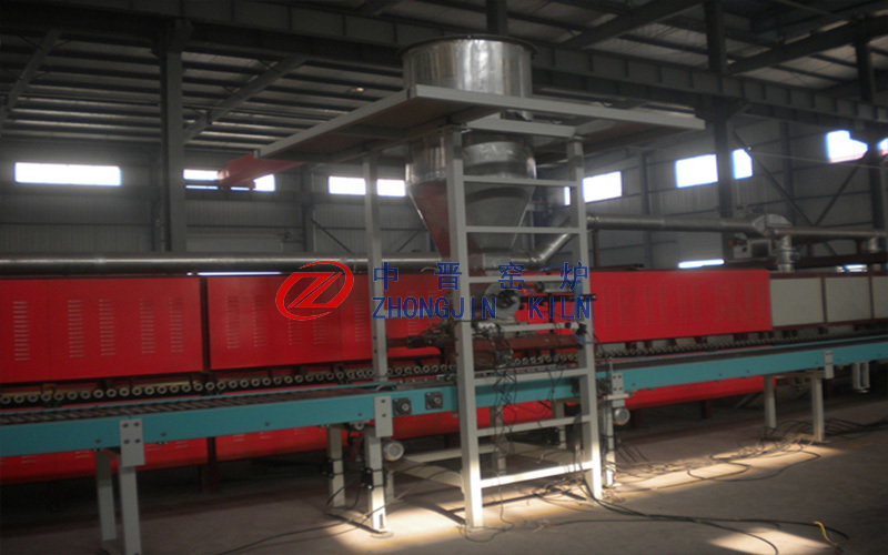 Catalyst mesh belt kiln