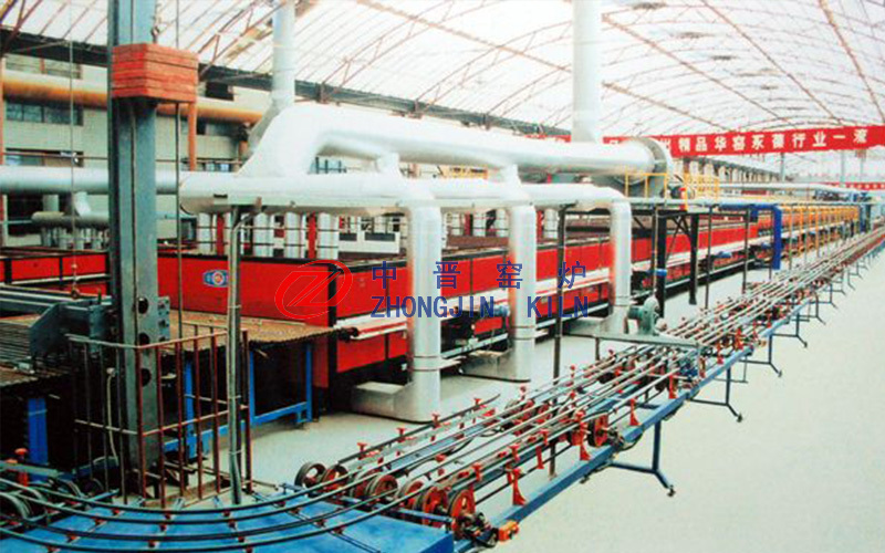 Building porcelain roller kiln