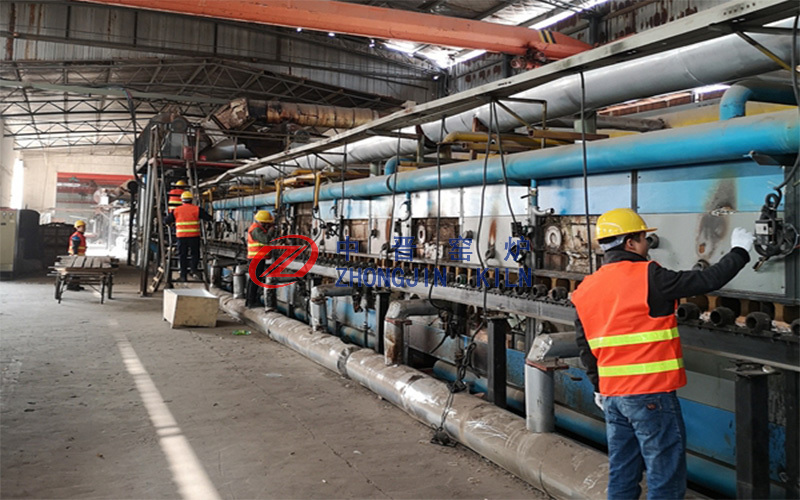 Nanocrystalline glass annealing kiln