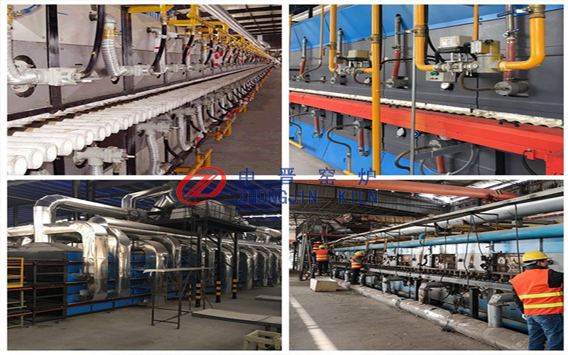 Building ceramic roller kiln