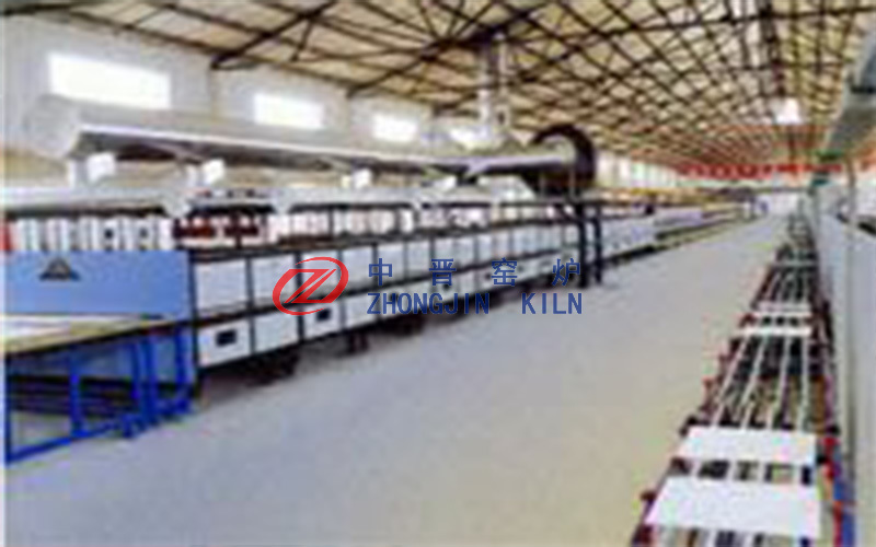 Matte brick roller kiln