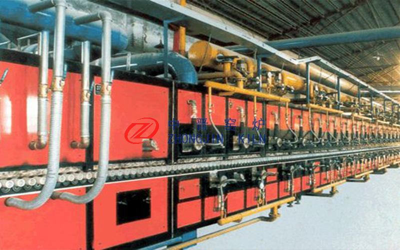 Sanitary porcelain gas fired roller kiln