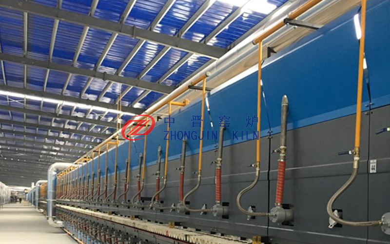 Reverse split brick roller kiln