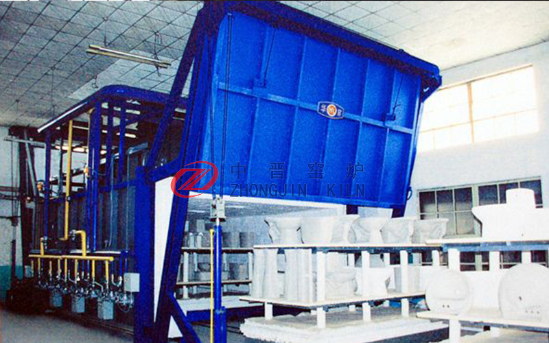 Shuttle kiln for sanitary porcelain