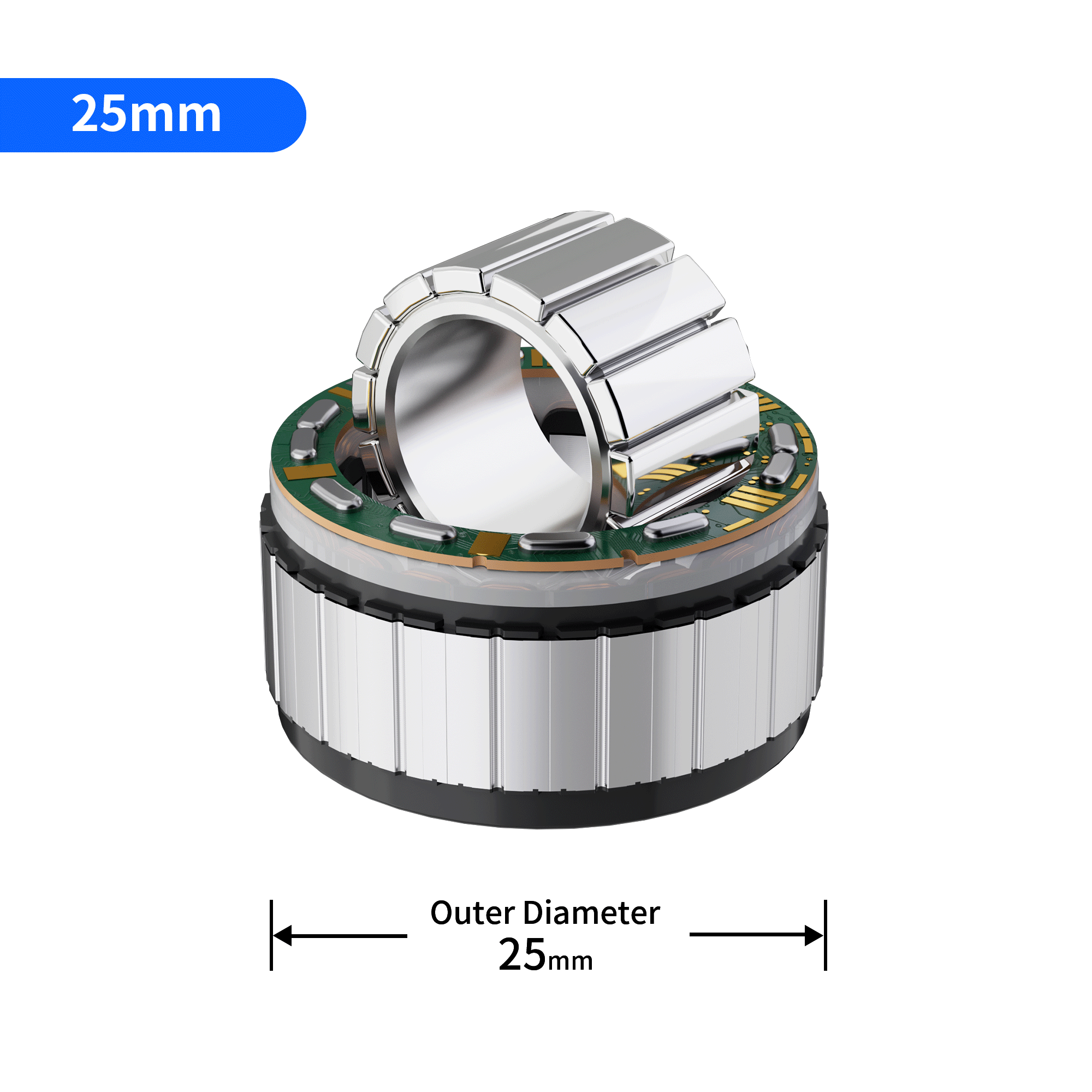 YCM-25 Next-Gen Frameless Hollow-Shaft Stator-Rotor Assemblies