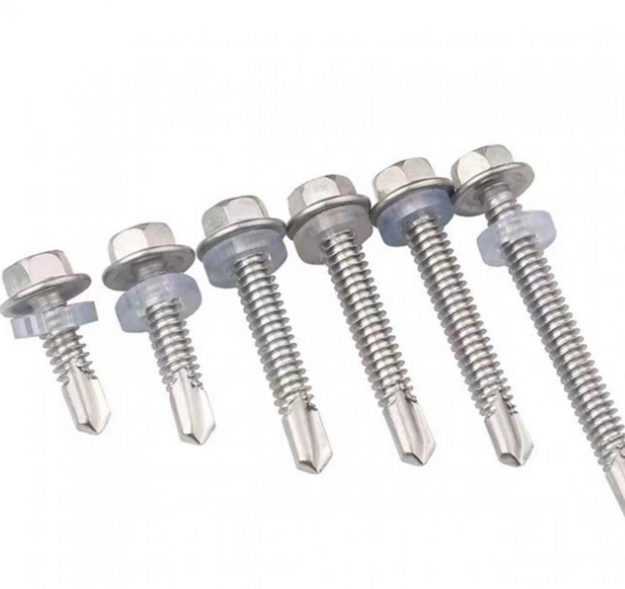 Hexagon drill tail screw