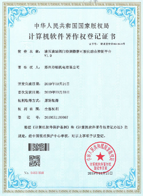 Software Certificate