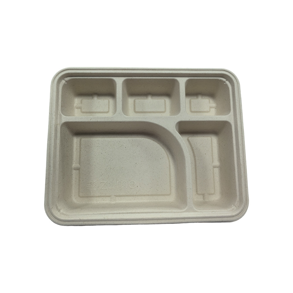 Five-grid fast food box