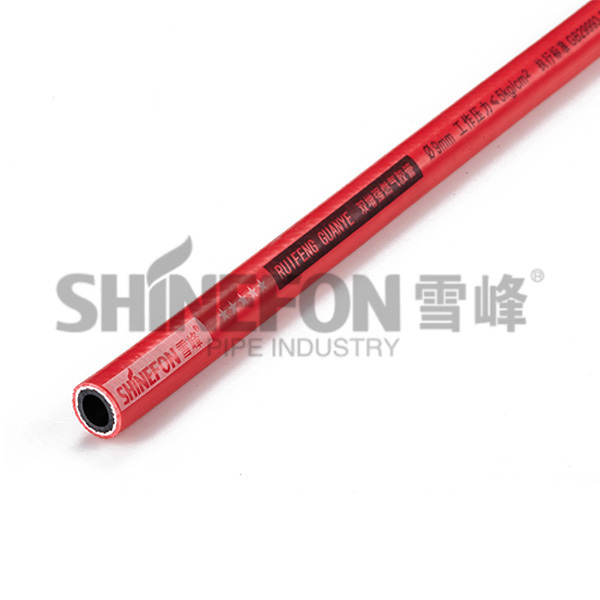 Two-color printed red middle pressure pipe