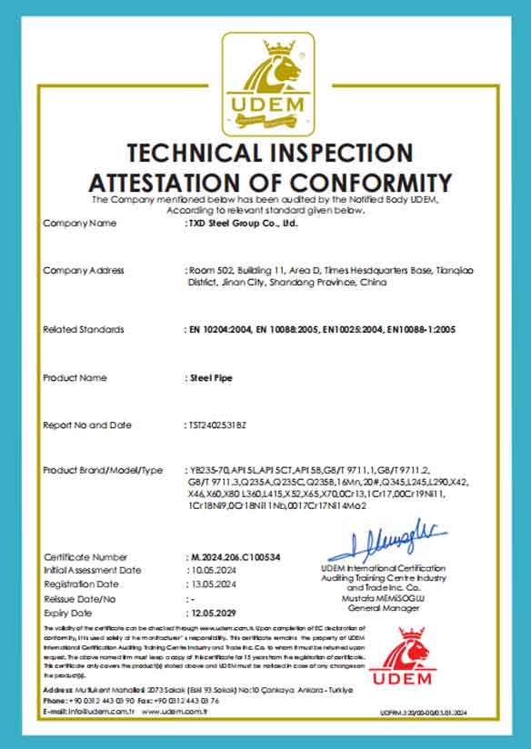 TECHNICAL INSPECTIONATTESTATION OF CONFORMITY TECHNICAL INSPECTIONATTESTATION OF CONFORMITY