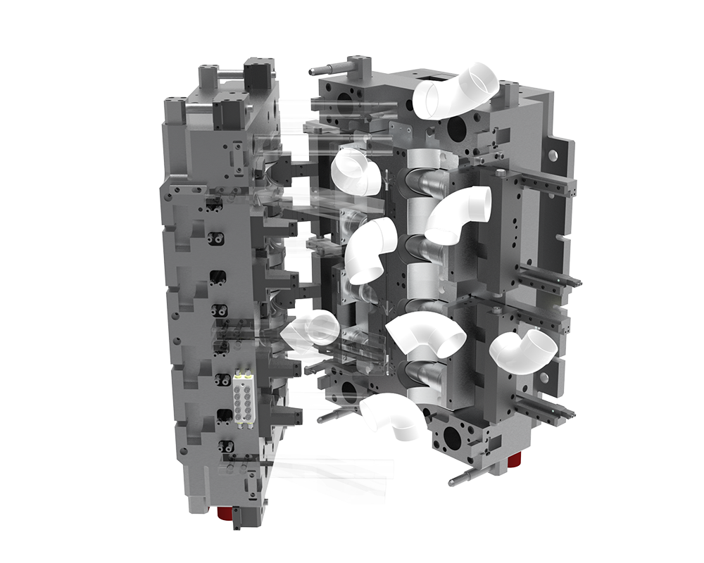 DN110 90° elbow 8-cavity