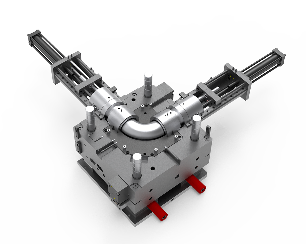 PVDF 90° elbow mold