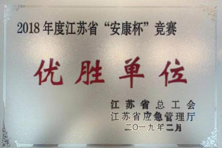 “安康杯”競(jìng)賽優(yōu)勝單位