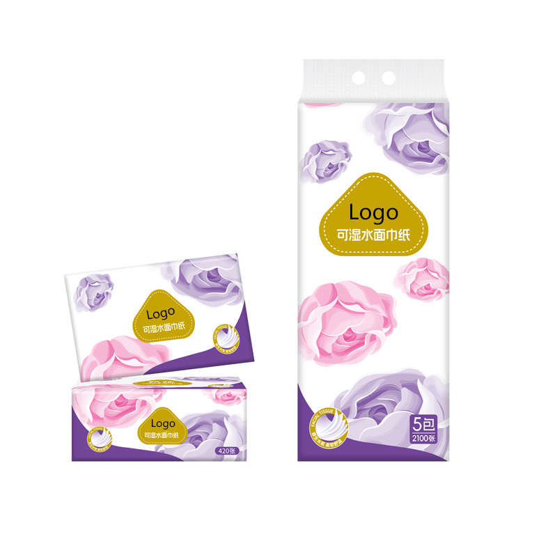Papel facial de pulpa reciclada