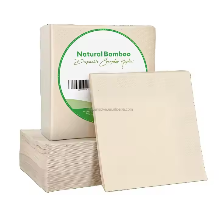 Servilleta de papel de pulpa de bambú