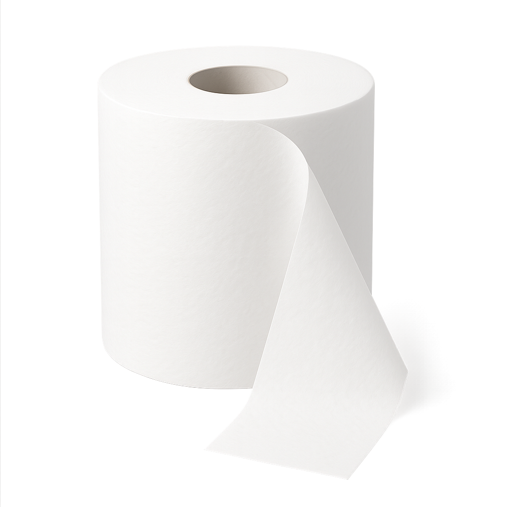 Papel higiénico de pulpa de madera virgen 100%