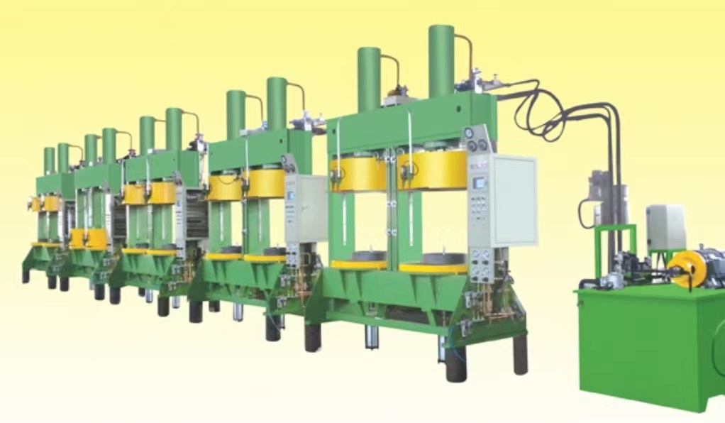 Dual-mode automatic hydraulic tire curing press